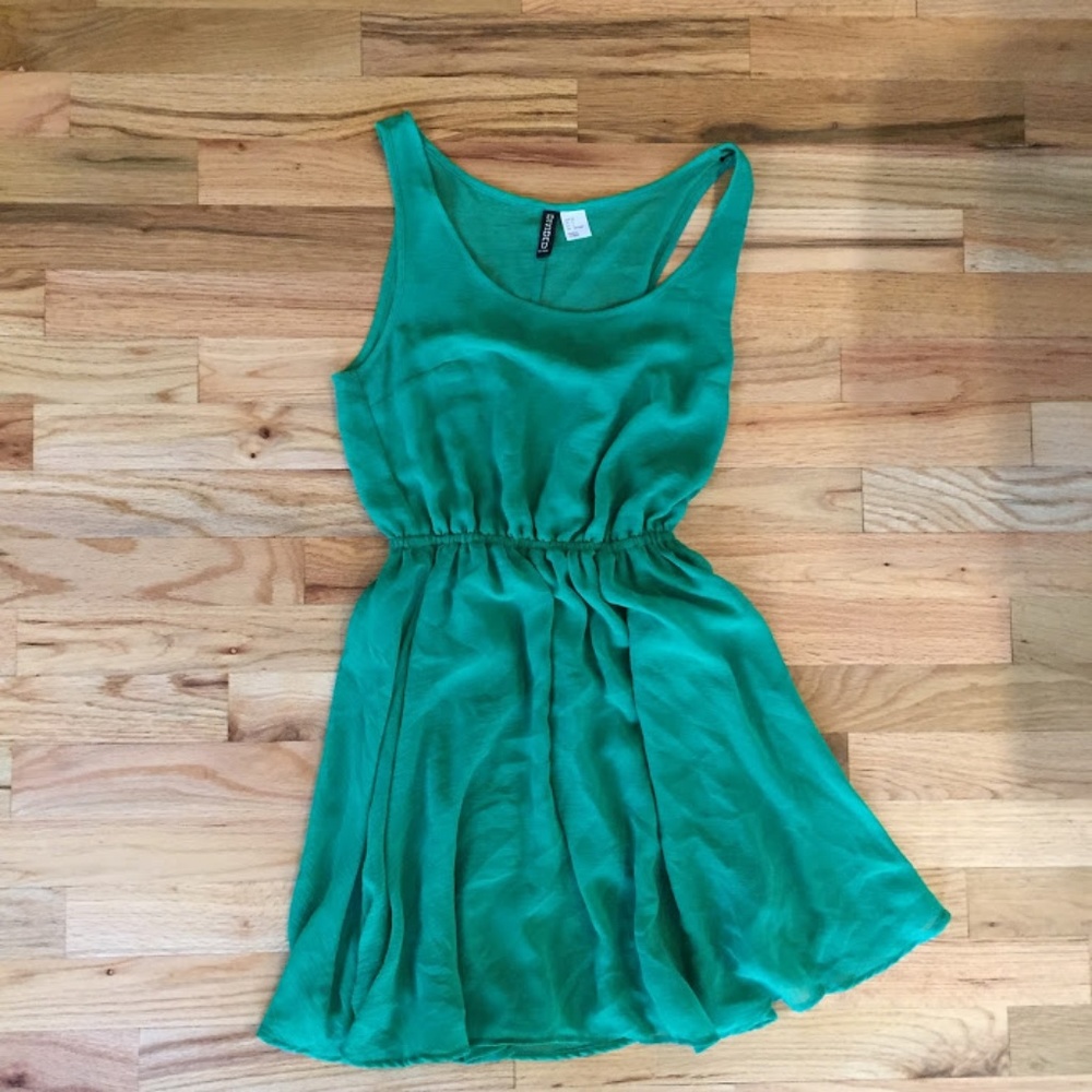 H&M Divided Green Dress
